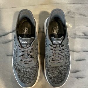 Skechers Charcoal Slip-On Sneakers Step Ins